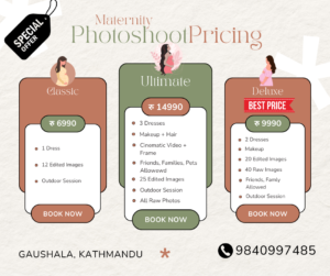 Maternity photography price in Nepal